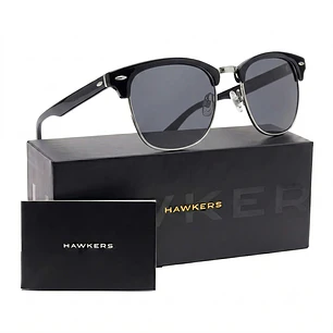 Lentes de Sol Polarizado Hawkers Classic Bold HCBO22BBTP Negro Unisex - Talla 50mm
