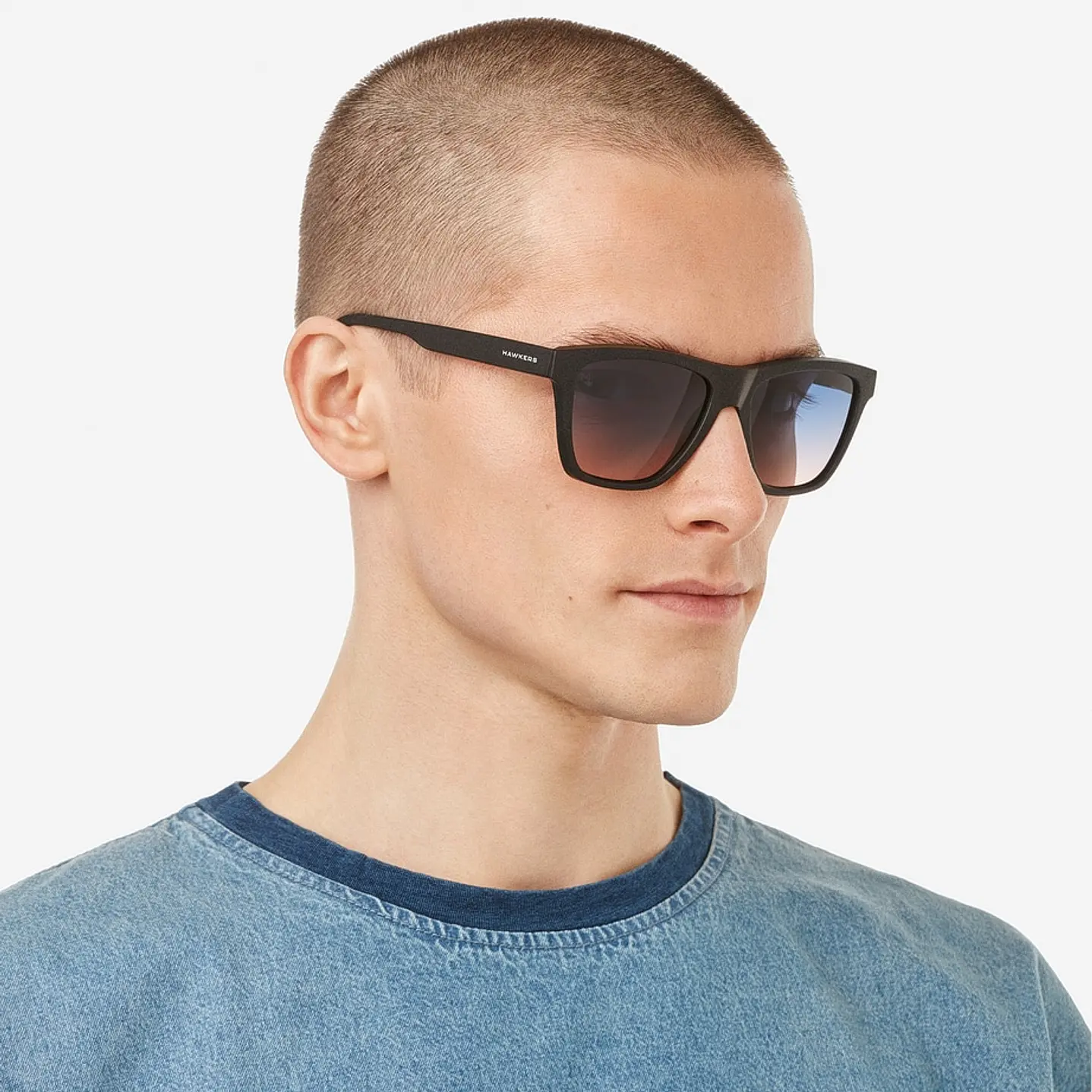 Lentes de Sol One Ls Raw Black Blue To Peach HOLR21BIT0  3