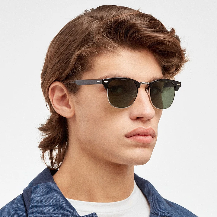 Lentes de Sol Polarizado Hawkers Classic Bold HCBO22BBTP Negro Unisex - Talla 50mm 2