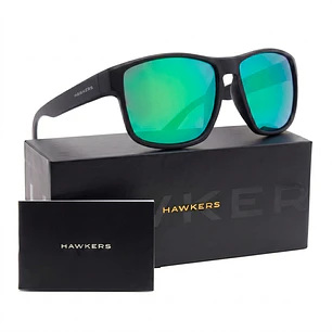 Lentes de Sol Hawkers Faster Raw Black Verde Espejado HFRA22BFT0 - Talla 58mm