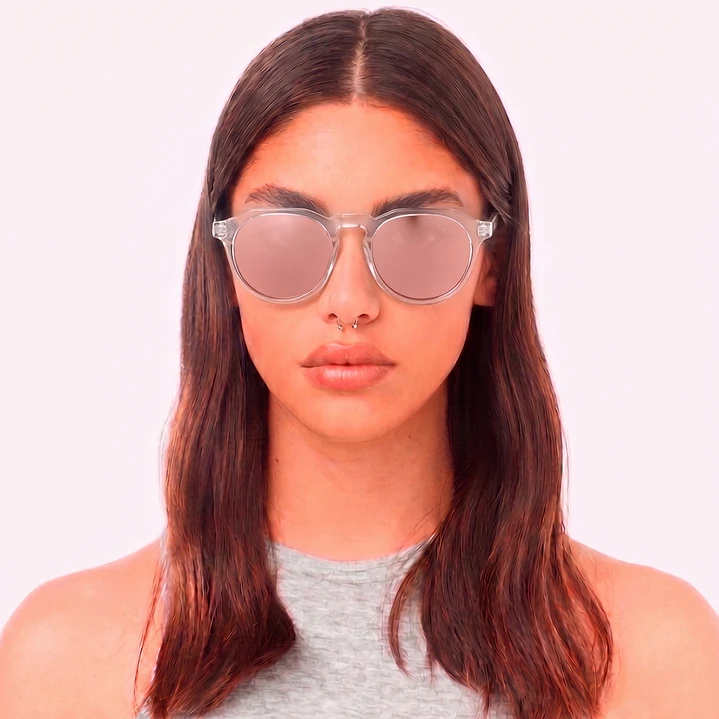Lentes de Sol Hawkers Warwick Blanco Rosado W18TR15 - Talla 51mm 2
