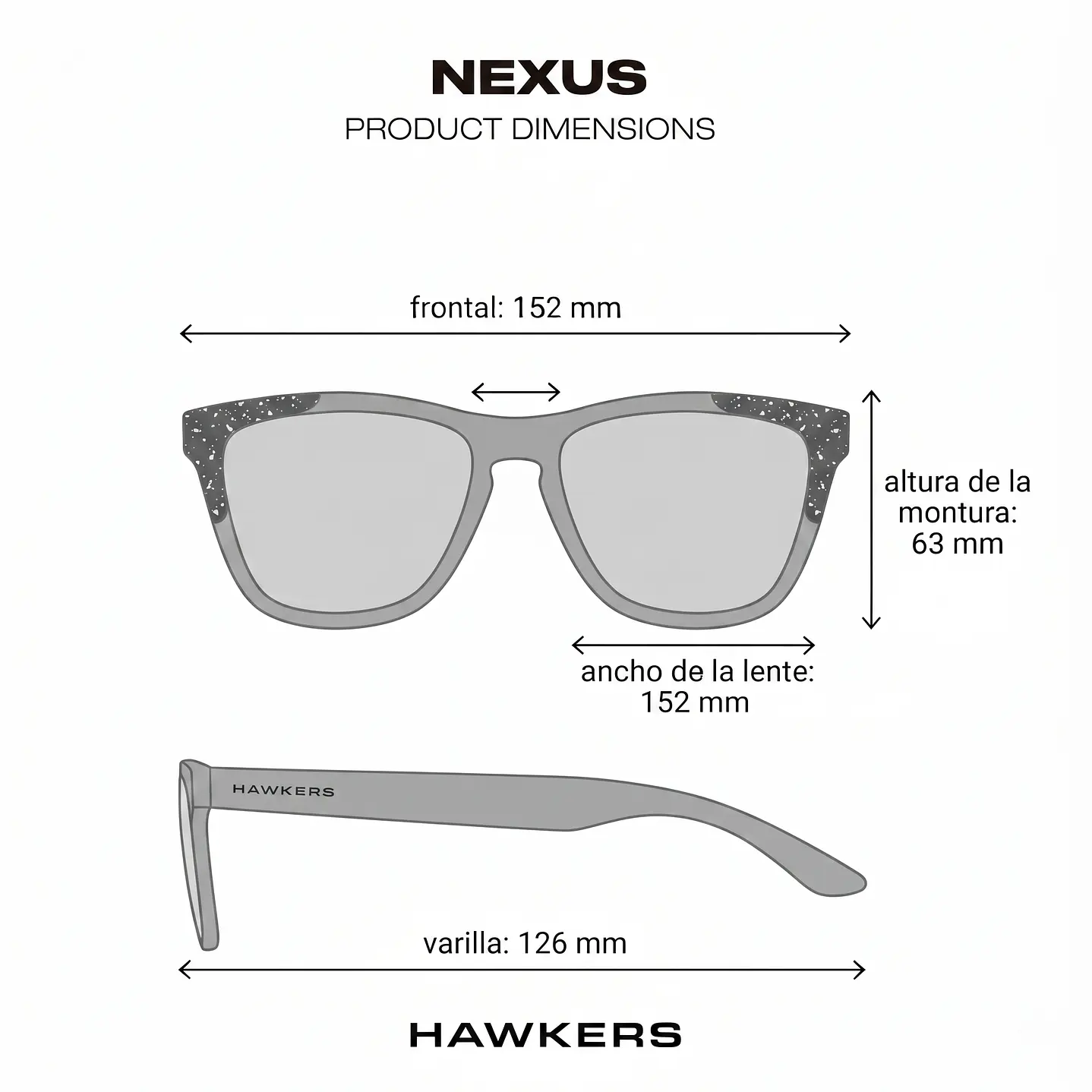 Lentes De Sol Deportivo Hawkers X Alex Marquez Nexus HNEX25LGTZ Unisex - 152mm 4