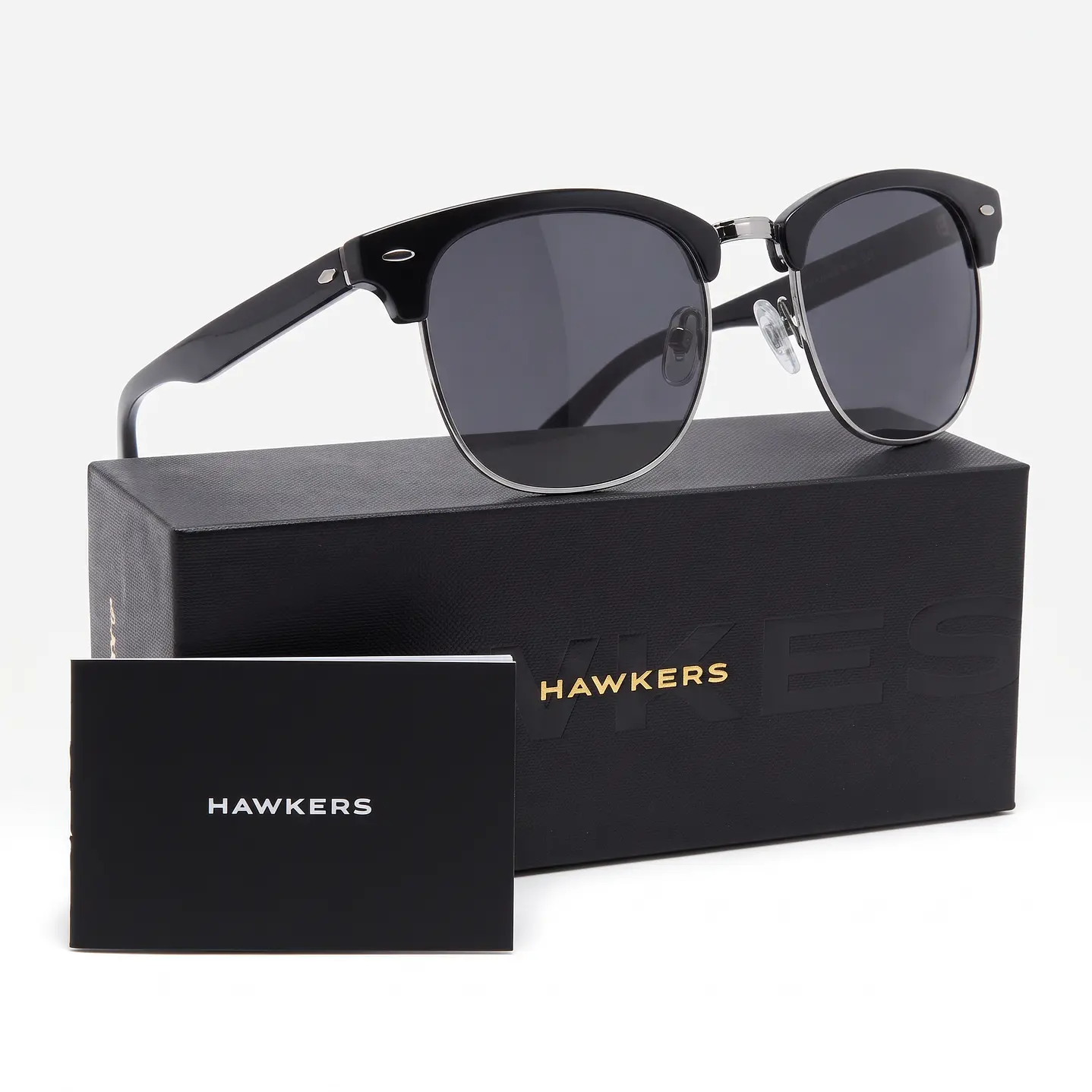 Lentes de Sol Polarizado Hawkers Classic Bold HCBO22BBTP Negro Unisex - Talla 50mm 1