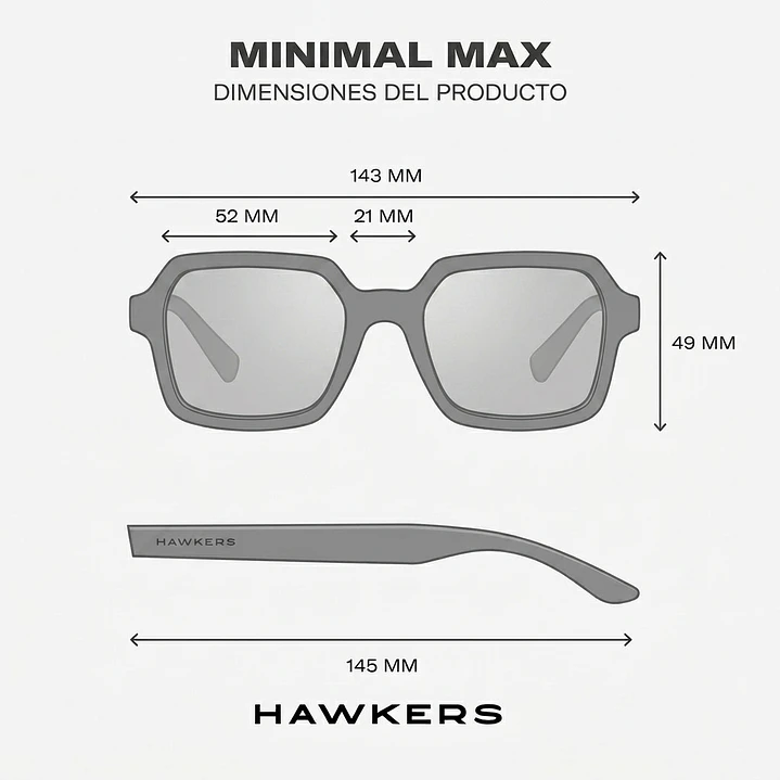 Lentes de Sol Hawkers Minimal Max-Carey Green Forest HMMX24CET0 - Talla 52mm 4