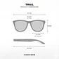 Lentes De Sol Polarizado Hawkers Trail  Black Dark HTRA24BBTP - Talla 53mm  - Miniatura 4