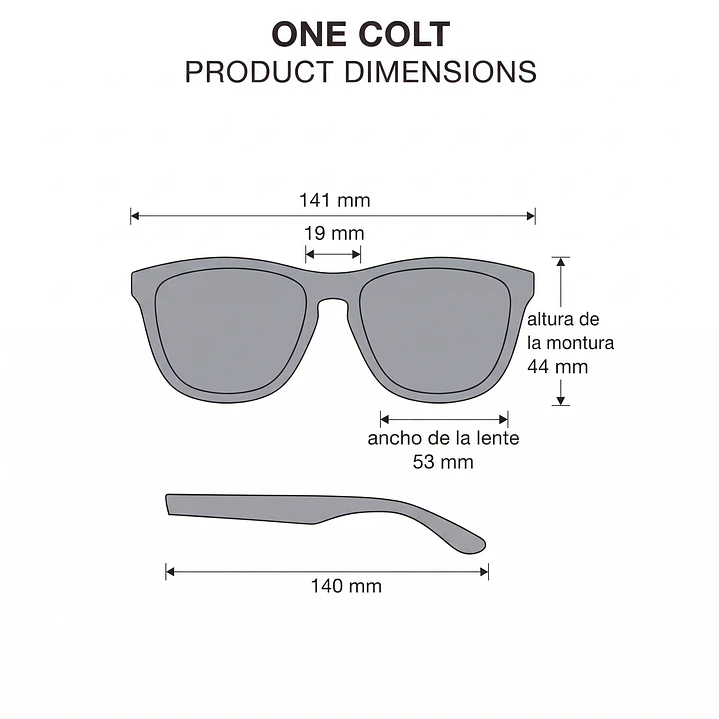 Lentes De Sol Polarizado Hawkers One Colt Black Blue HOCL22BLTP - Talla 53mm 4