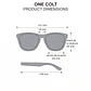 Lentes de Sol Polarizado Hawkers One Colt HOCL22BBTP Negro Gris Oscuro - Talla 54mm - Miniatura 4