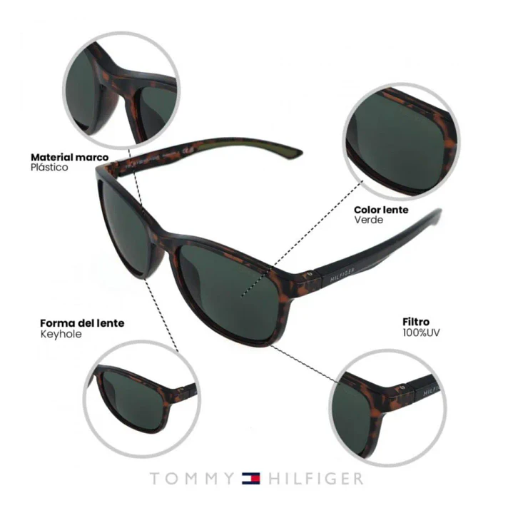 Lentes de Sol Tommy Hilfiger Outlook Unisex X67183 - Talla 53mm 5