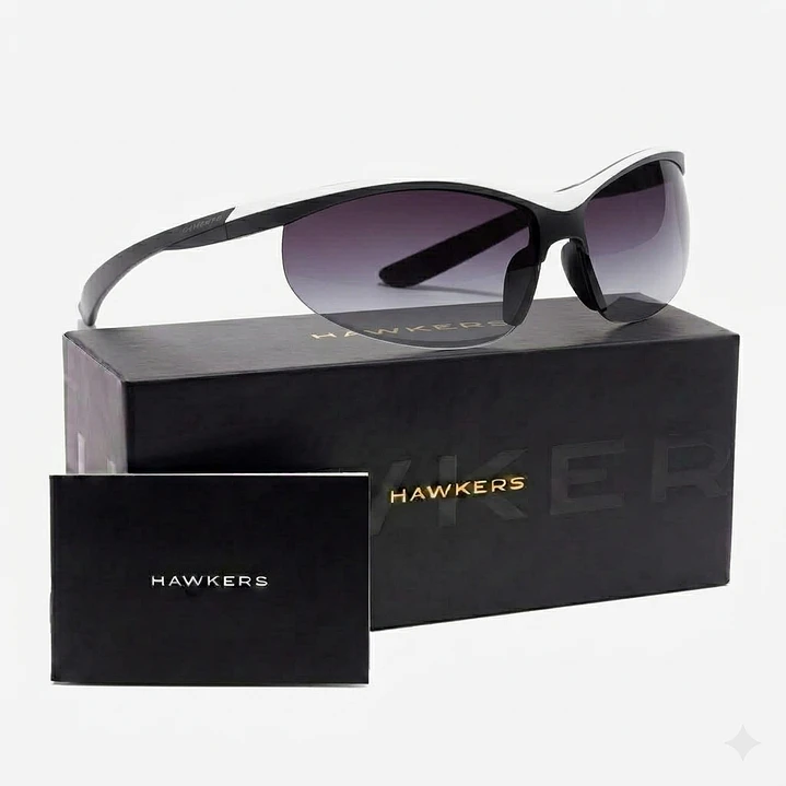 Lentes de Sol Deportivo Hawkers Radiante HRAD24HGT0 Blanco Negro -Talla 69mm 1