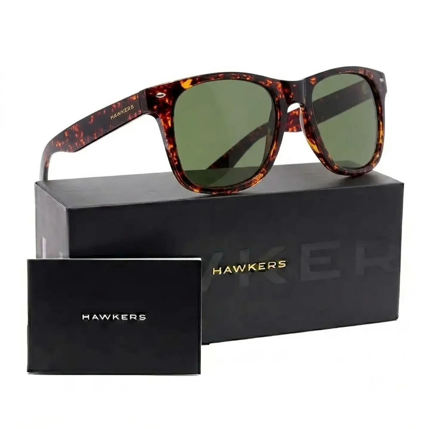Lentes de Sol Polarizado Hawkers Slater HSLA22CETP Carey Verde - Talla 53mm 1