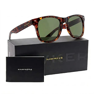 Lentes de Sol Polarizado Hawkers Slater HSLA22CETP Carey Verde - Talla 53mm