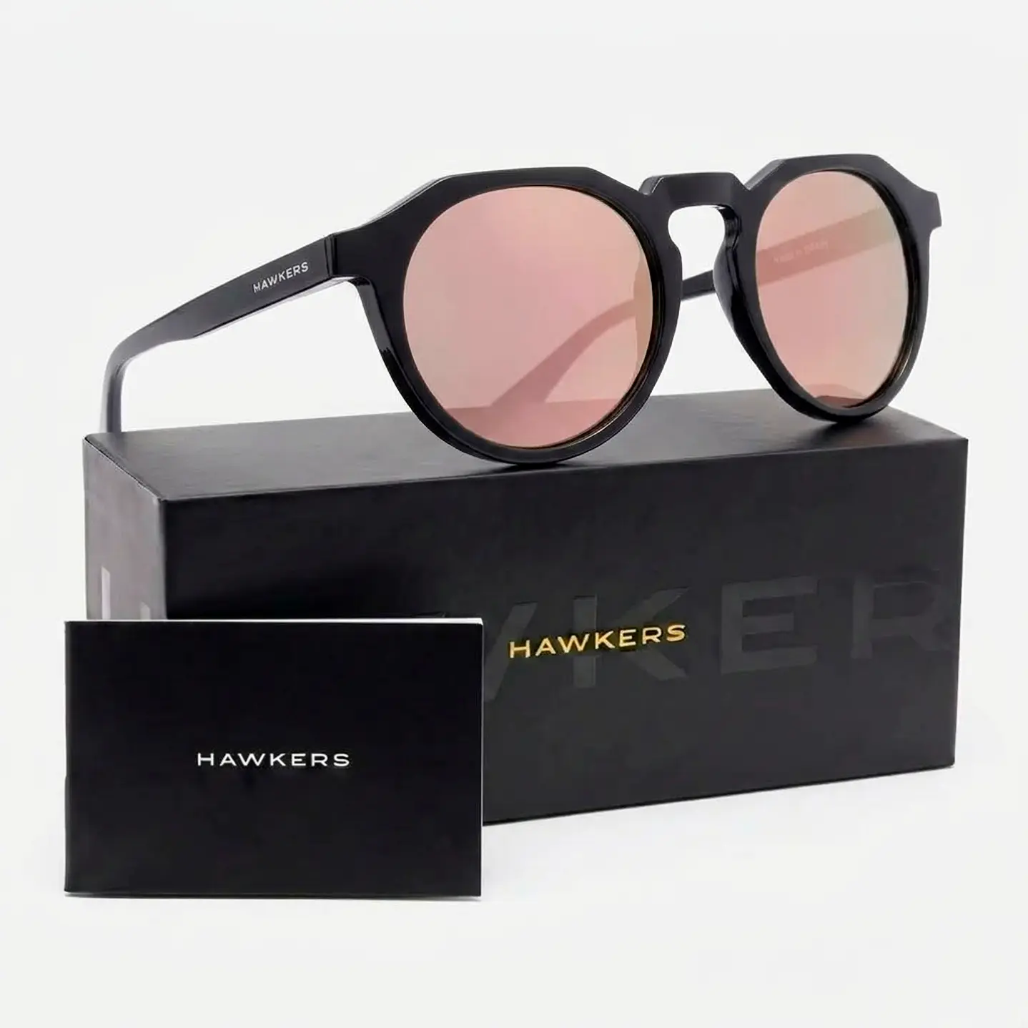 Lentes de Sol Polarizado Hawkers Warwick Raw HWRA21BKTP Rosa - Talla 51mm 1