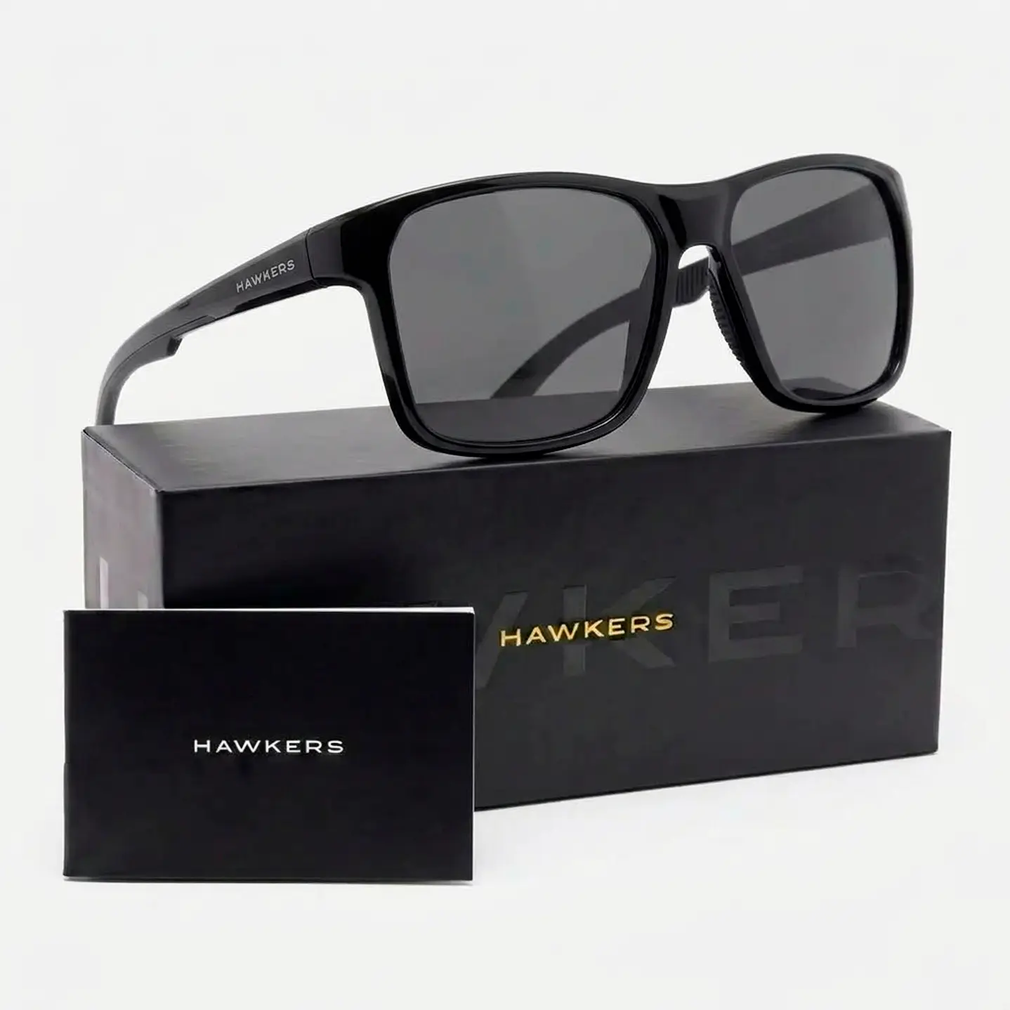 Lentes de Sol Polarizado Hawkers Track HTRA23BBTP Negro - Talla 57mm 1
