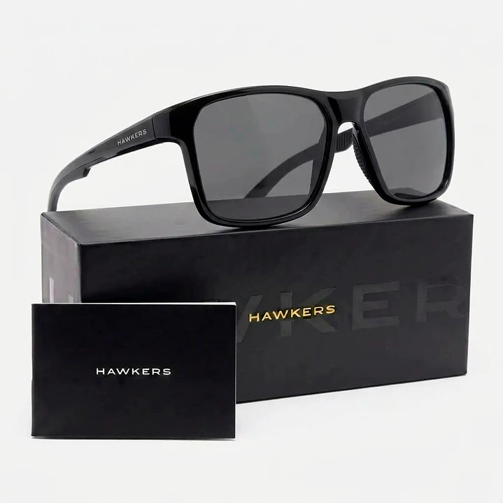 Lentes de Sol Polarizado Hawkers Track HTRA23BBTP Negro - Talla 57mm 1