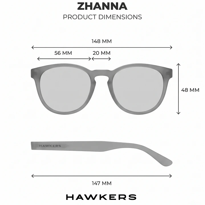Lentes de Sol Polarizado Hawkers Zhanna HZHA22CETP Alligator - Talla 56mm 4