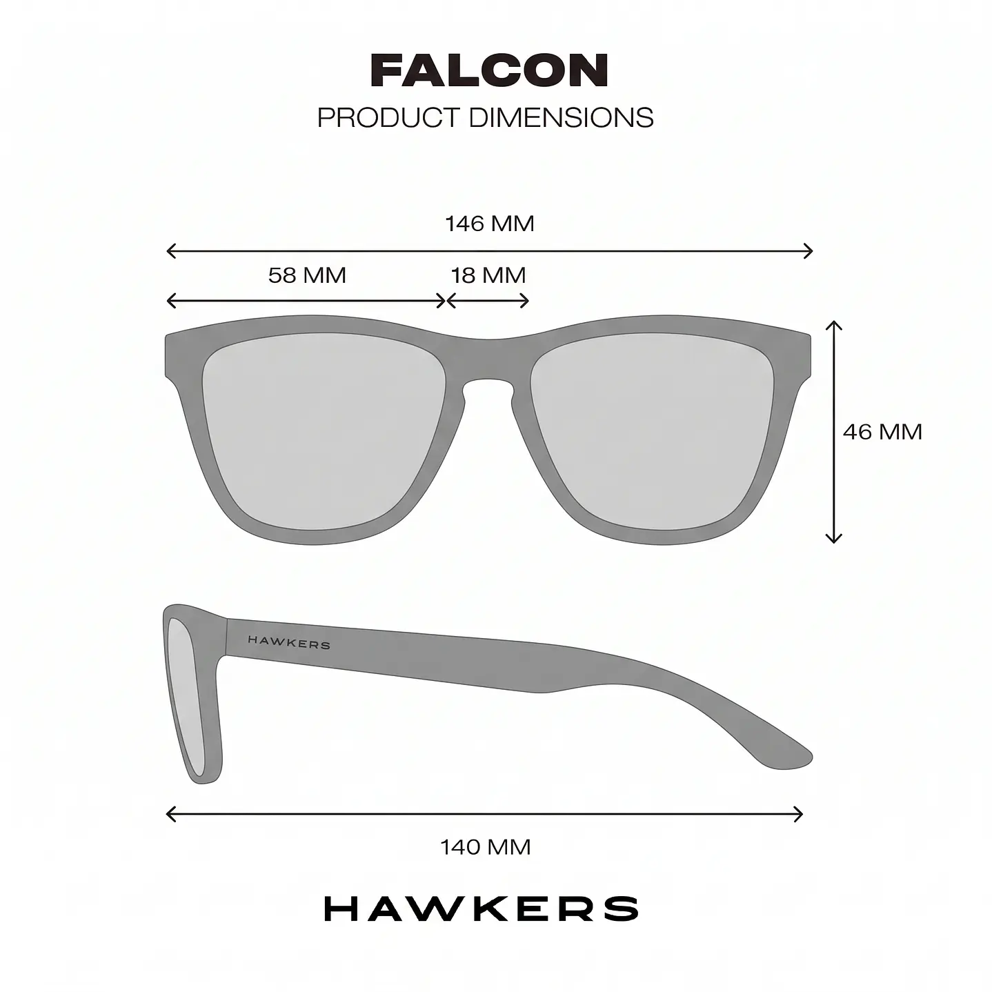 Lentes de Sol Polarizado Hawkers Falcon HFAL22DWMP Marrón - Talla 58mm 4