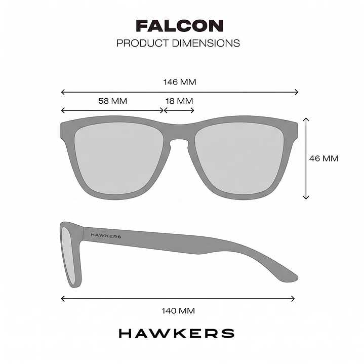 Lentes de Sol Polarizado Hawkers Falcon HFAL22DWMP Marrón - Talla 58mm 4
