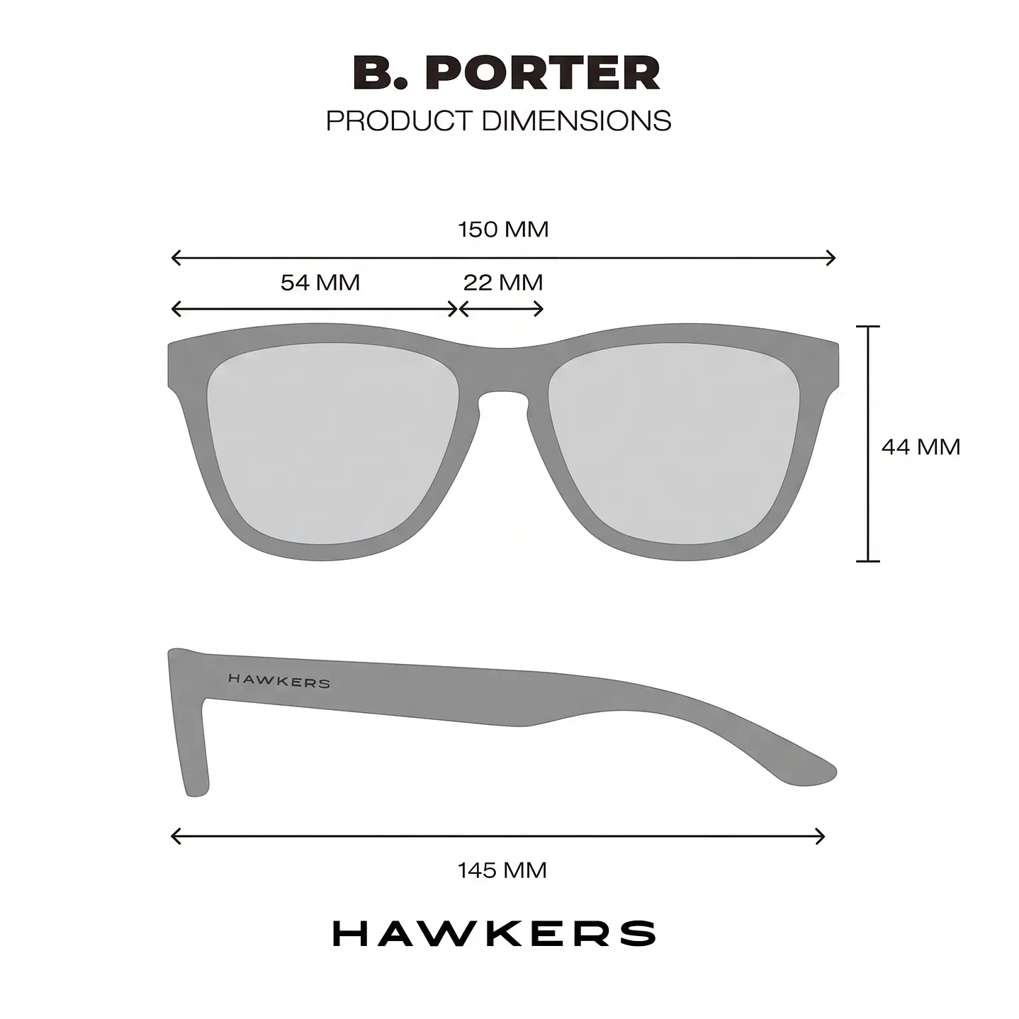 Lentes de Sol Polarizado Hawkers B. PORTER HBPO22BGTP Mujer - Talla 54mm 4