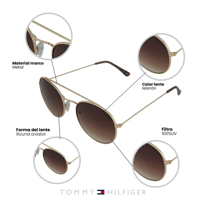 Lentes de Sol Tommy Hilfiger X64011 - Talla 53mm 4