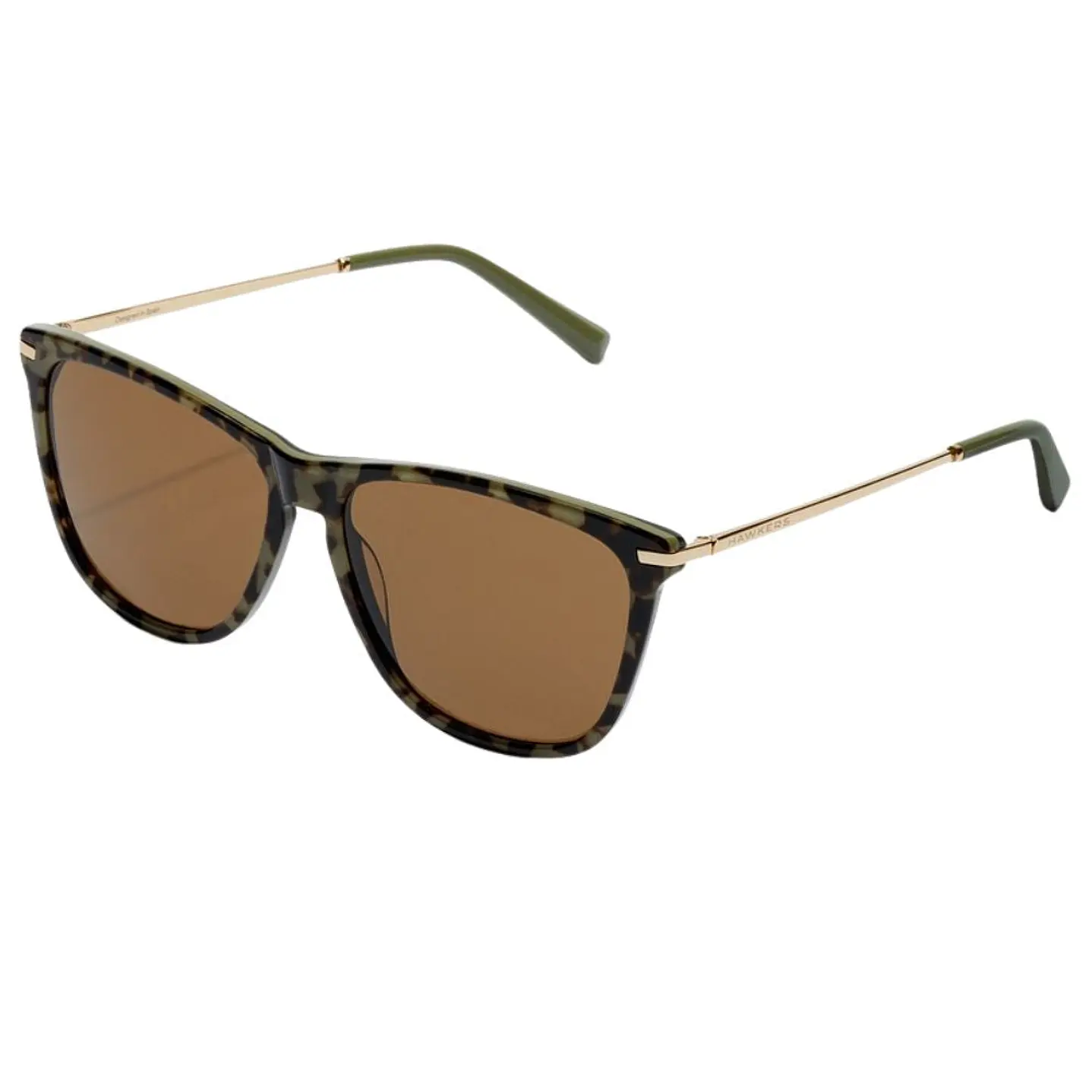 Lentes de Sol Hawkers ONE CROSSWALK HOCR21EEM0 Verde Habana Unisex Talla 57mm 2