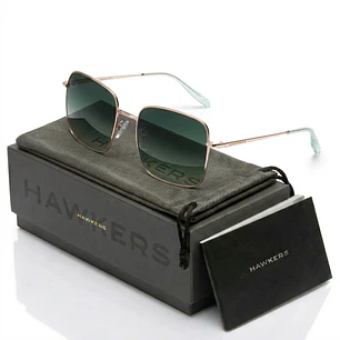 Lentes de Sol Hawkers Royal Flush HRFL25DEM0 Verde Degrade Unisex Talla 55mm