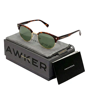 Lentes de Sol Polarizado Hawkers NEW CLASSIC ROUNDED HNCR23CETP Marron Tortuga Unisex Talla 53 mm