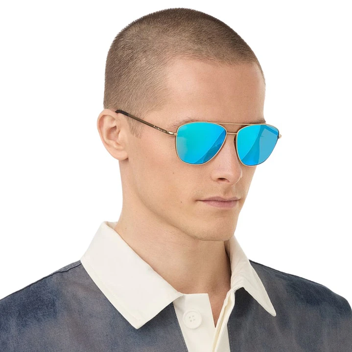 Lentes de Sol Hawkers LAX A1804 Azul Espejado Unisex Talla 57mm 8