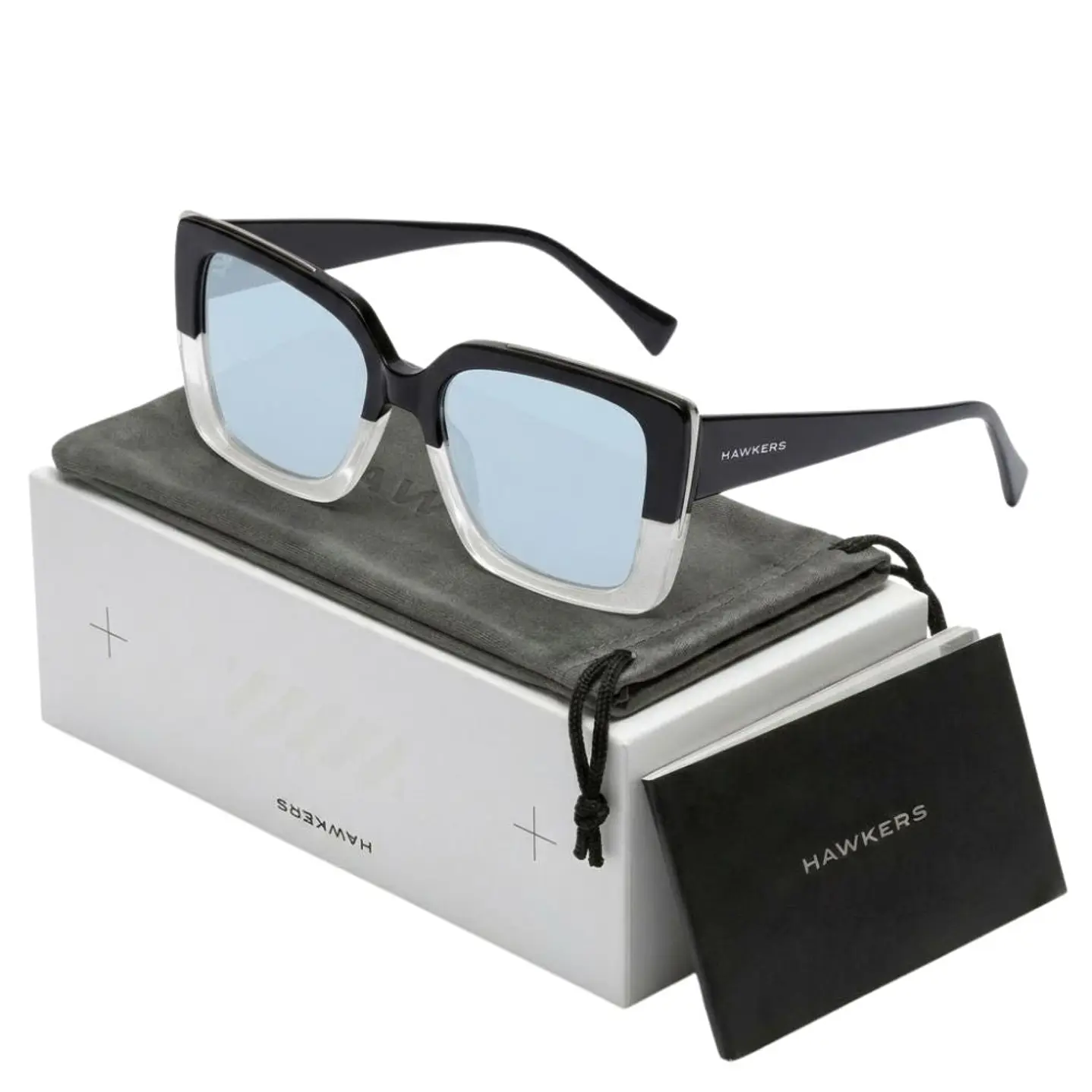 Lentes de Sol Hawkers CHAZARA HCHA20HSX0 Bicolor Espejado Unisex Talla 55mm 1