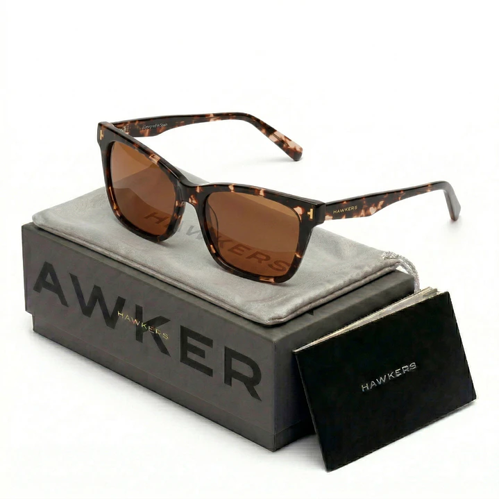 Lentes de Sol Hawkers Maze HMAZ23CWXP Marron Tortuga Unisex Talla 55mm 1