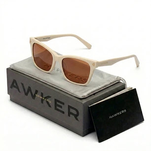 Lentes de Sol Hawkers Maze HMAZ23HWXP Beige y Marron Unisex Talla 55mm