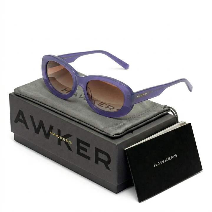 Lentes de Sol Hawkers Southside HSSI24PWX0 Morado Semitransparente Unisex Talla 53mm 1