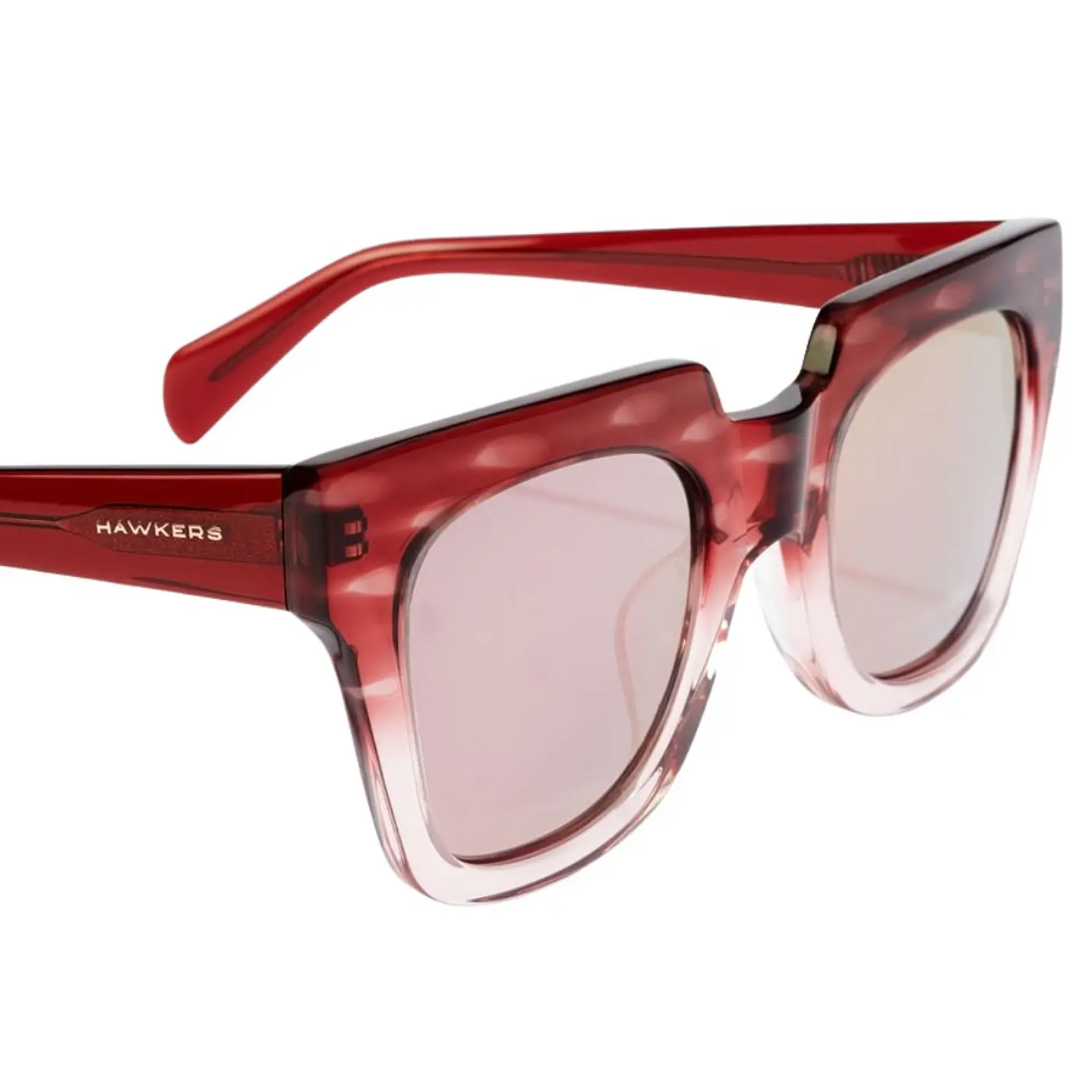 Lentes de Sol Hawkers ROW X HROW20RKX0 Oro Rosa Espejado Unisex Talla 50mm 4