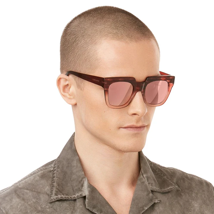 Lentes de Sol Hawkers ROW X HROW20RKX0 Oro Rosa Espejado Unisex Talla 50mm 7