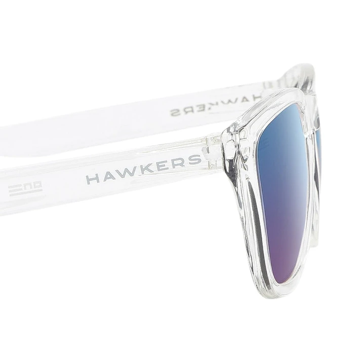 Lentes de Sol Hawkers ONE O18TR10 Transparente Azul Espejado Unisex Talla 54 mm 6