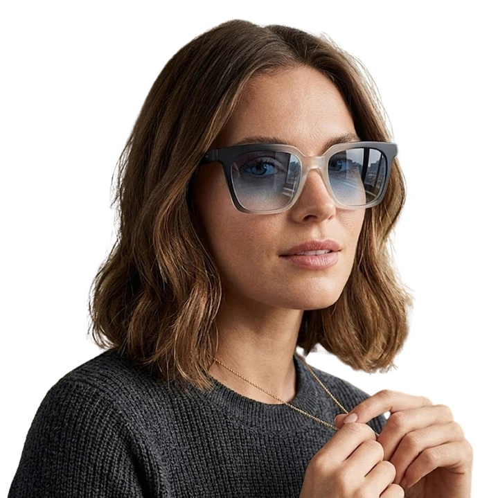 Lentes de Sol Hawkers LUST HLUS20WLT0 Negro y Blanco Unisex Talla 53 mm 8