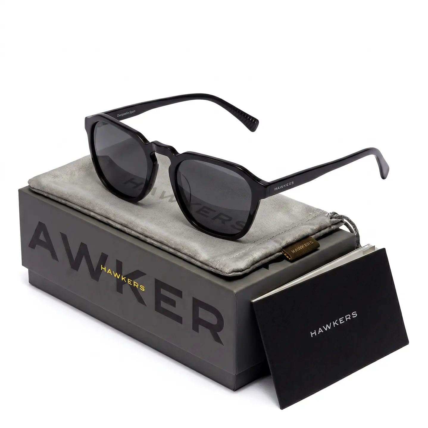 Lentes de Sol Hawkers Blackjack Xl HBLA22BBXA Negro Unisex Talla 65mm 1