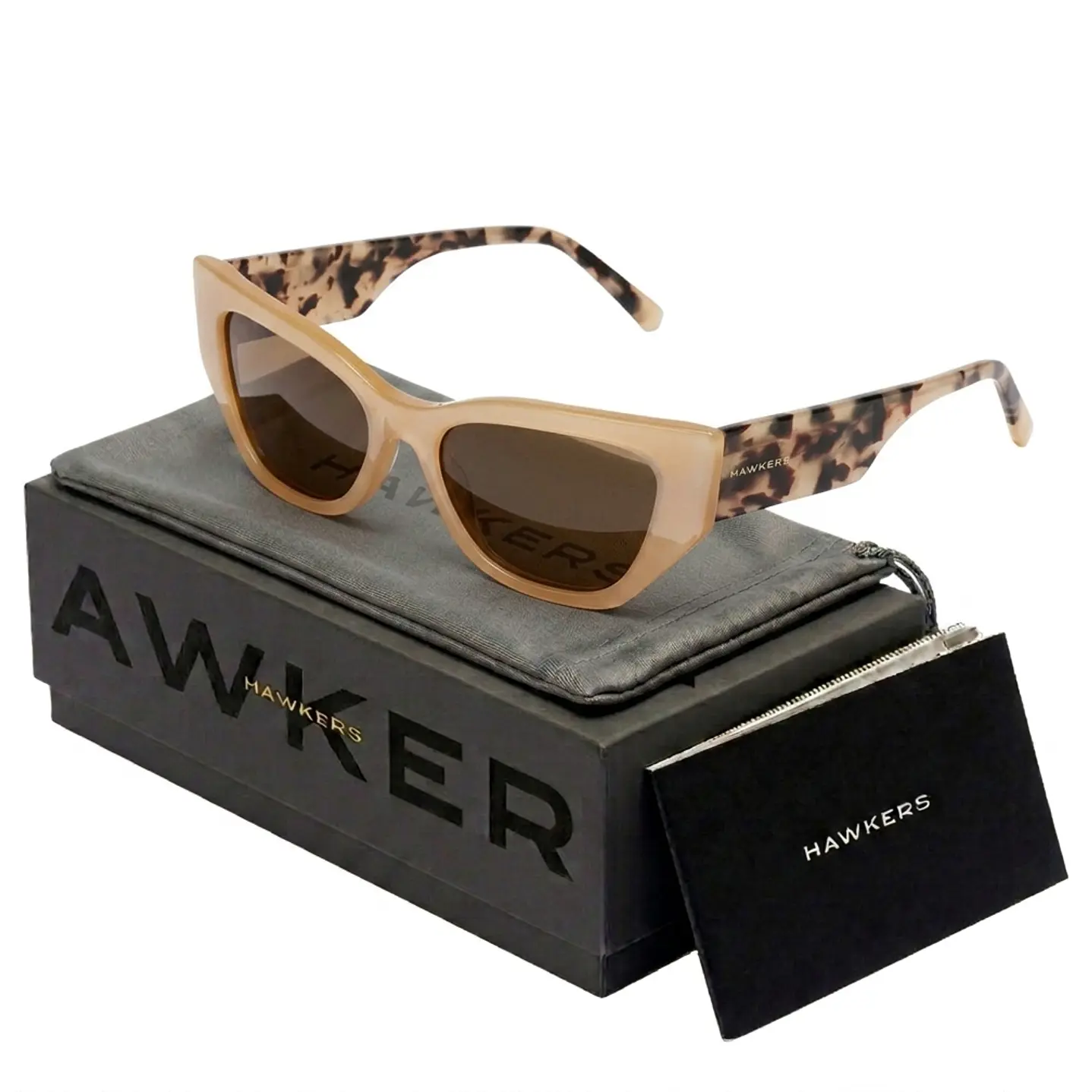 Lentes de Sol Hawkers Manhattan HMHA22JEX0 Beige Carey Unisex Talla 53mm 1