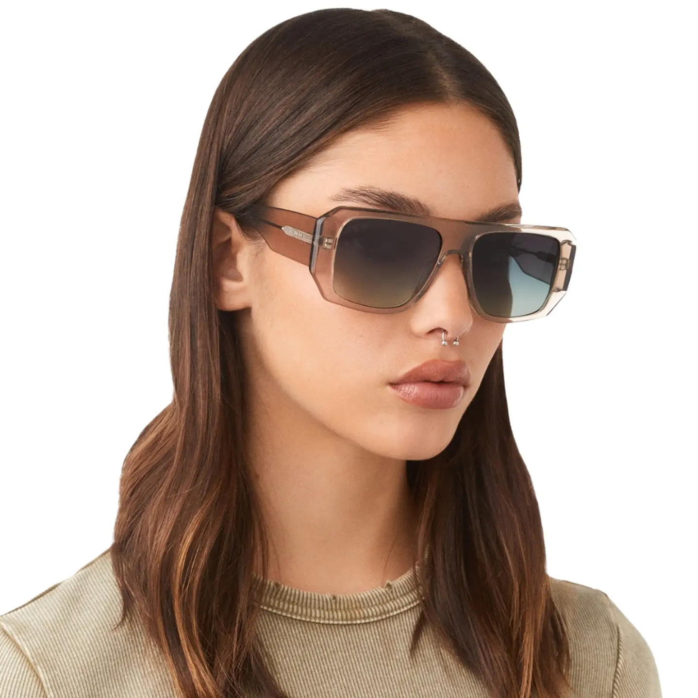 Lentes de Sol Hawkers Hell HHEL24GEX0 Gris Transparente Unisex Talla 56mm 8