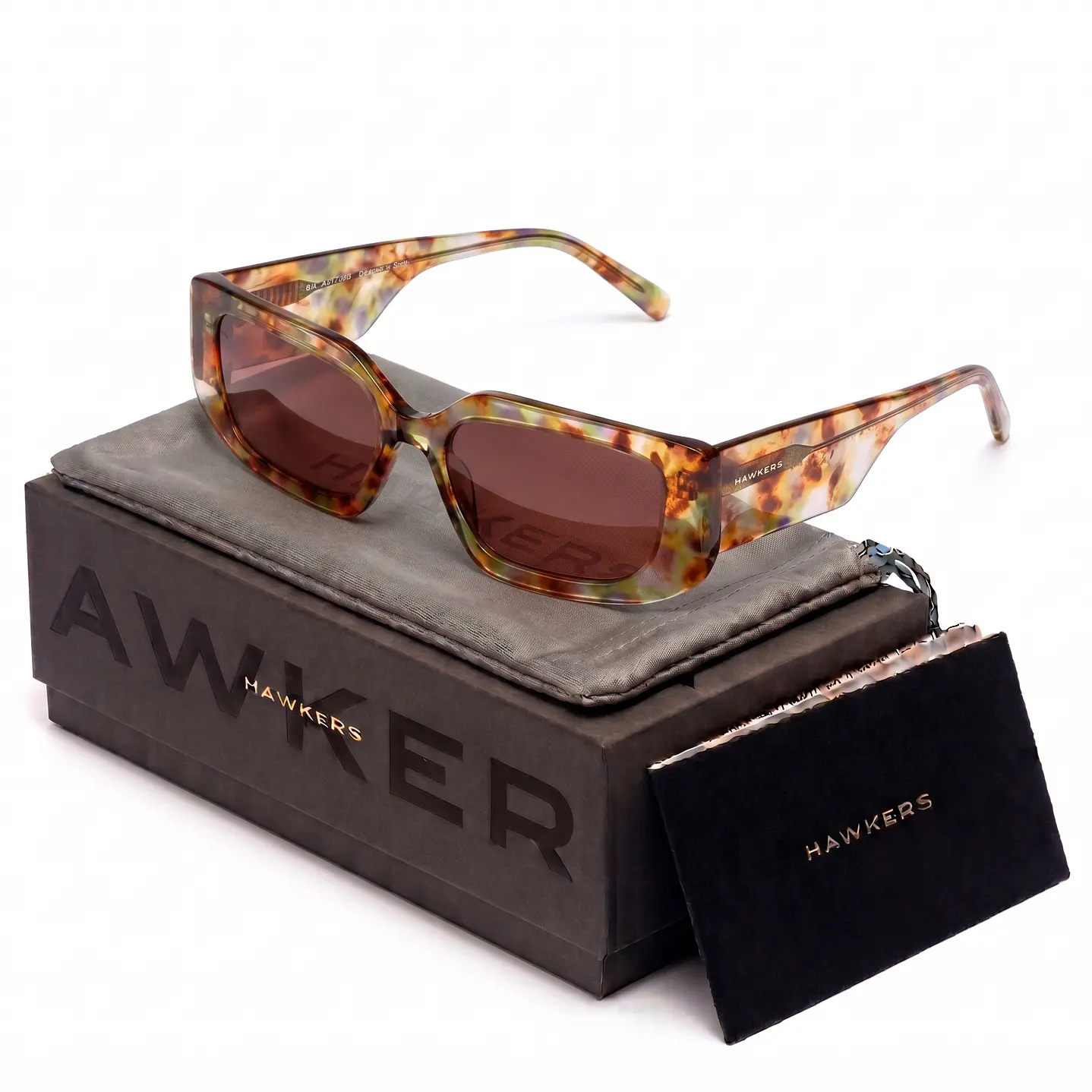 Lentes de Sol Hawkers Trendset HTRE24XWX0 Marron Estampado Unisex Talla 54mm 1