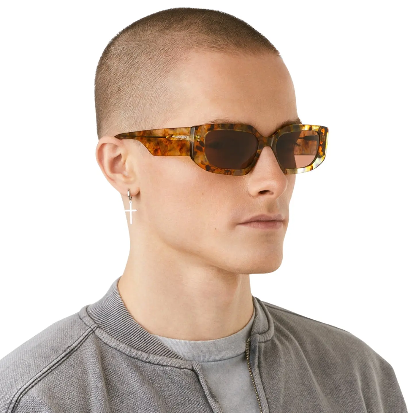Lentes de Sol Hawkers Trendset HTRE24XWX0 Marron Estampado Unisex Talla 54mm 7