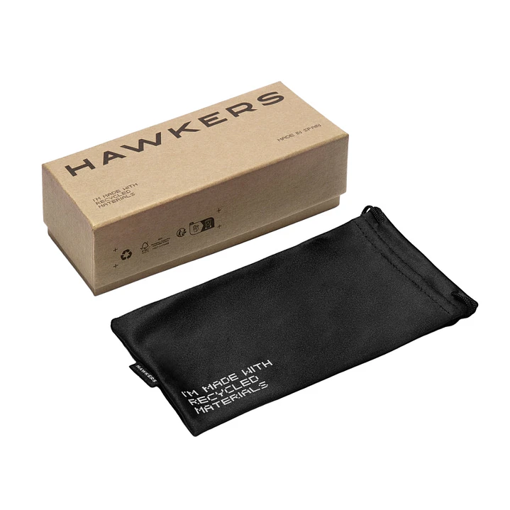 Lentes de Sol Polarizado Hawkers CORE RAW HCRA25LLTP Celeste Espejado Unisex Talla 56 mm 9