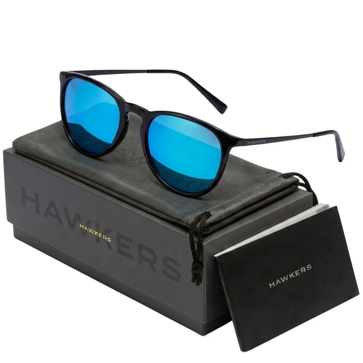 Lentes de Sol Polarizado Hawkers OLLIE HOLL22BLTP Azul Espejado Unisex Talla 54mm 1