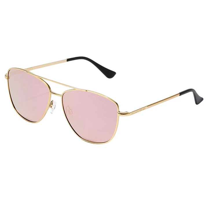 Lentes de Sol Polarizado Hawkers LAX HLAX21DKMP Oro Rosa Espejado Unisex Talla 57mm 2