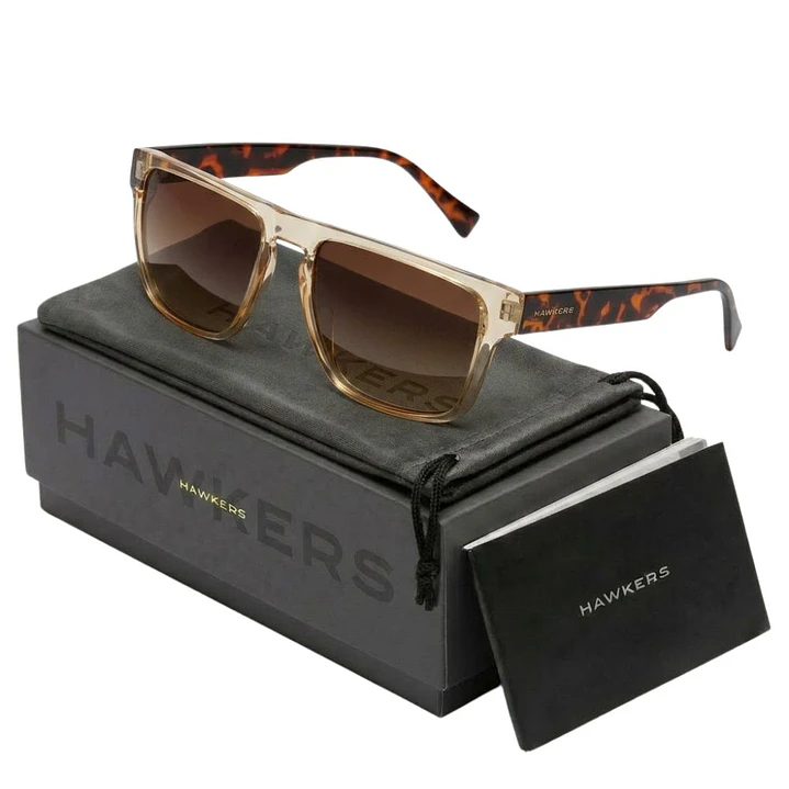 Lentes de Sol Hawkers LAYOFF HLAY22JWT0 Marron Tortuga Unisex Talla 55mm 1