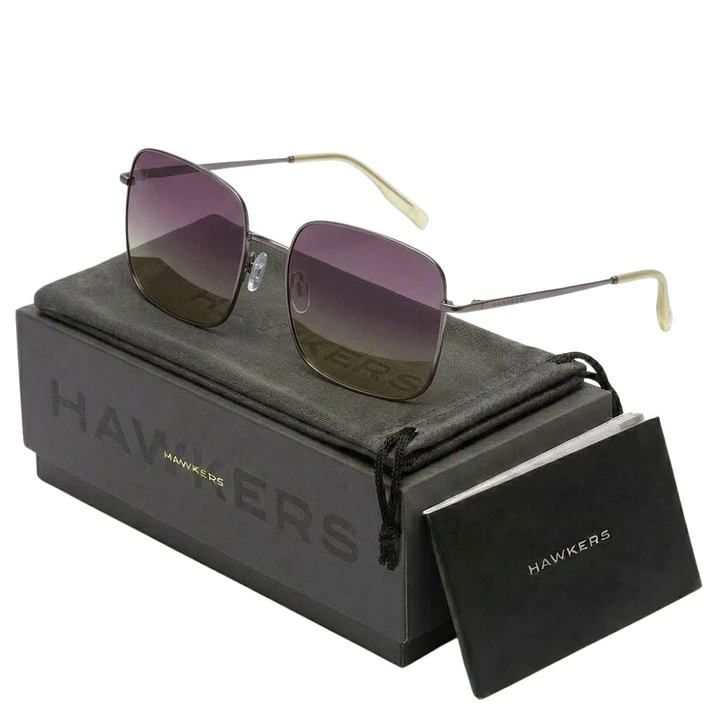 Lentes de Sol Hawkers ROYAL FLUSH HRFL22GMM0 Negro y Verde Unisex Talla 55mm 1