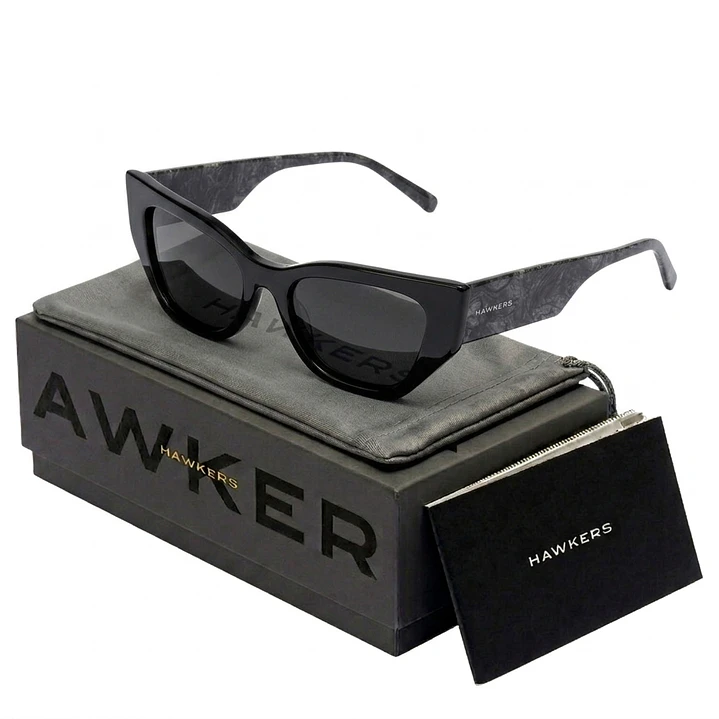 Lentes de Sol Hawkers Manhattan HMHA22BBXP Negro Granito Unisex Talla 53mm 1