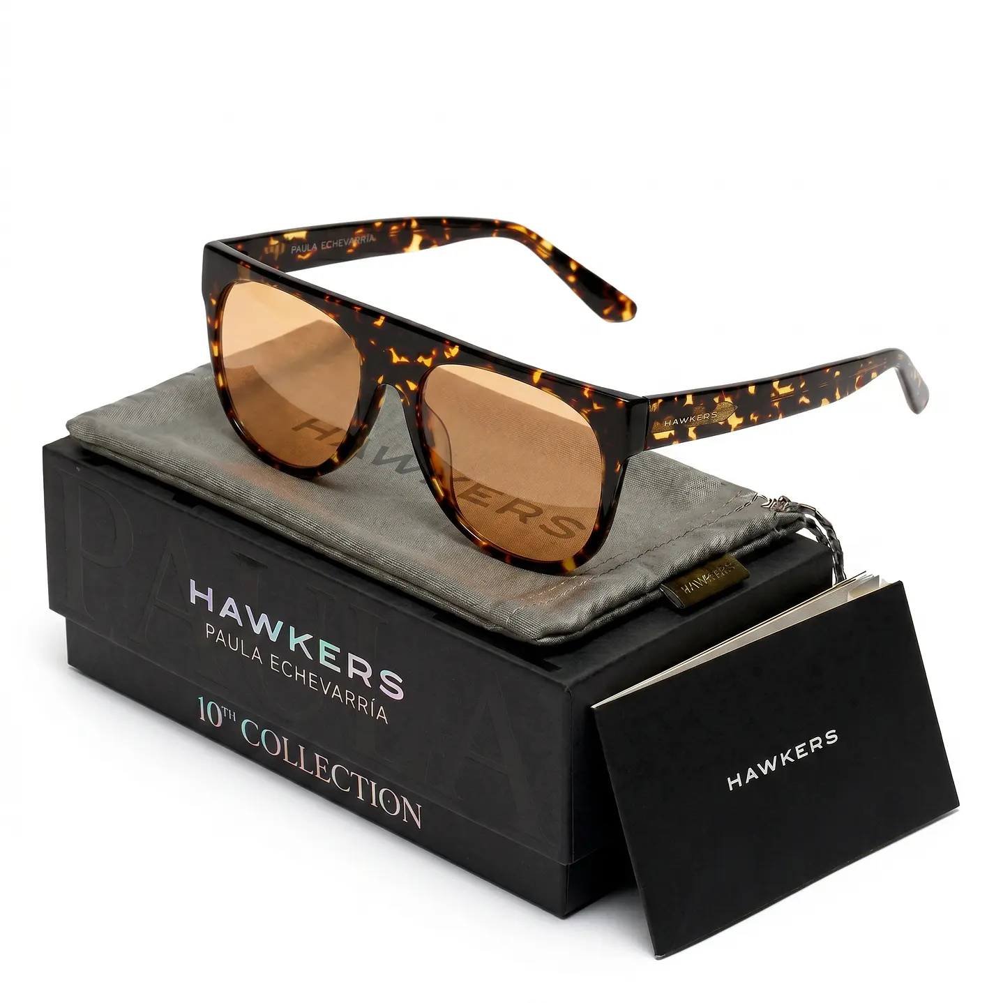 Lentes de Sol Hawkers La Noire - Paula Echevarria HLAN23CYXE Amarillo Carey Unisex Talla 55mm 1