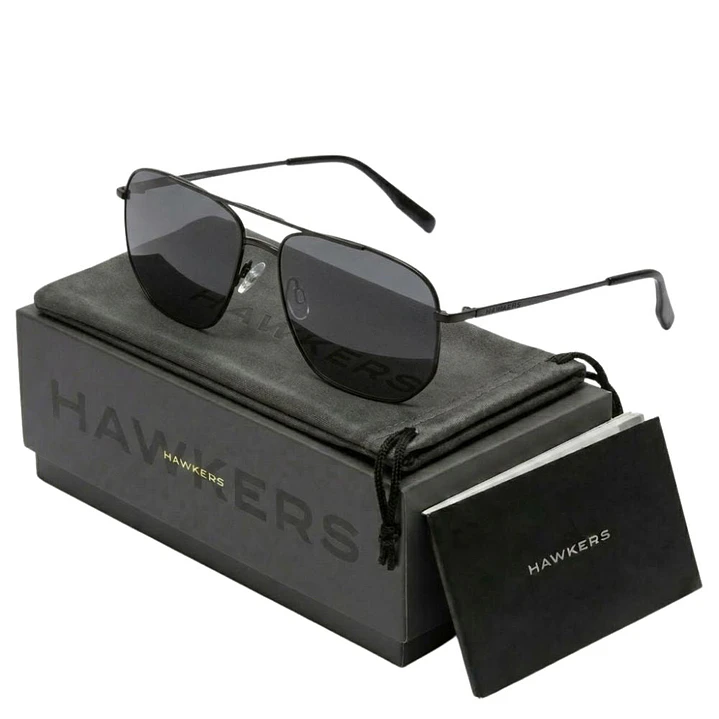 Lentes de Sol Polarizado Hawkers CAD HCAD23BBMP Negro Unisex Talla 57mm 1