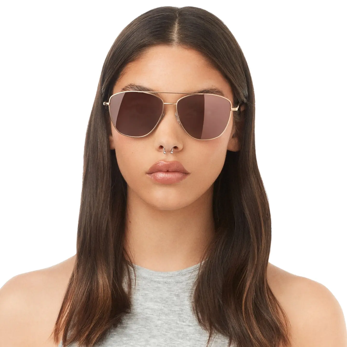 Lentes de Sol Hawkers Lax HLAX22DKMP Oro Rosa Espejado Unisex Talla 57mm 7