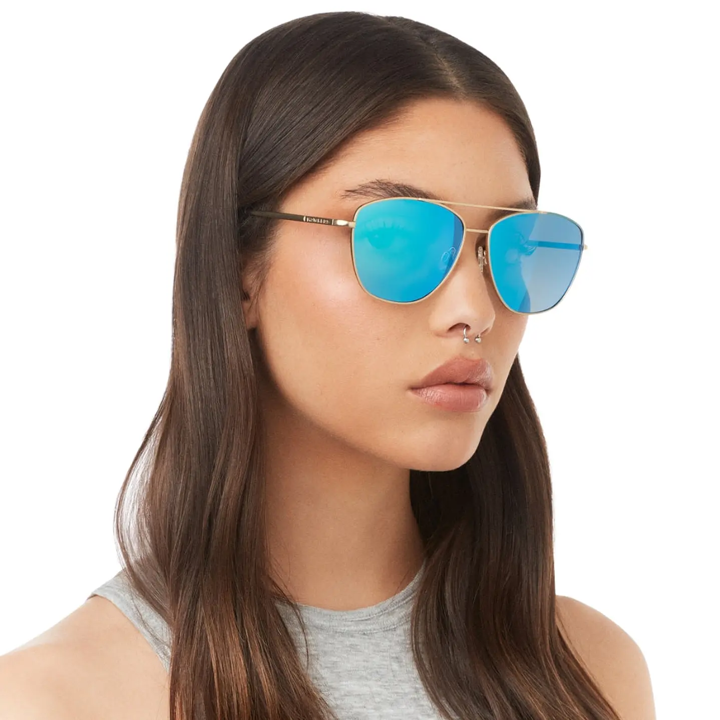 Lentes de Sol Hawkers Lax HLAX22DLMP Azul Espejado Unisex Talla 57mm 7